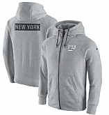 Men's New York Giants Nike Gridiron Gray 2.0 Full-Zip Hoodie - Ash FengYun,baseball caps,new era cap wholesale,wholesale hats